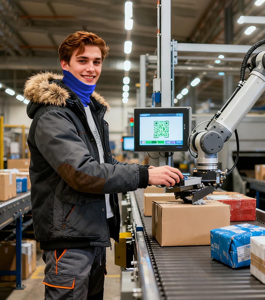 Double-layer Thick Fleece Ski Neck Gaiter, Winter Scarf Face Mask for Men Women, Warmer Beanie for Big Heads - Image 5