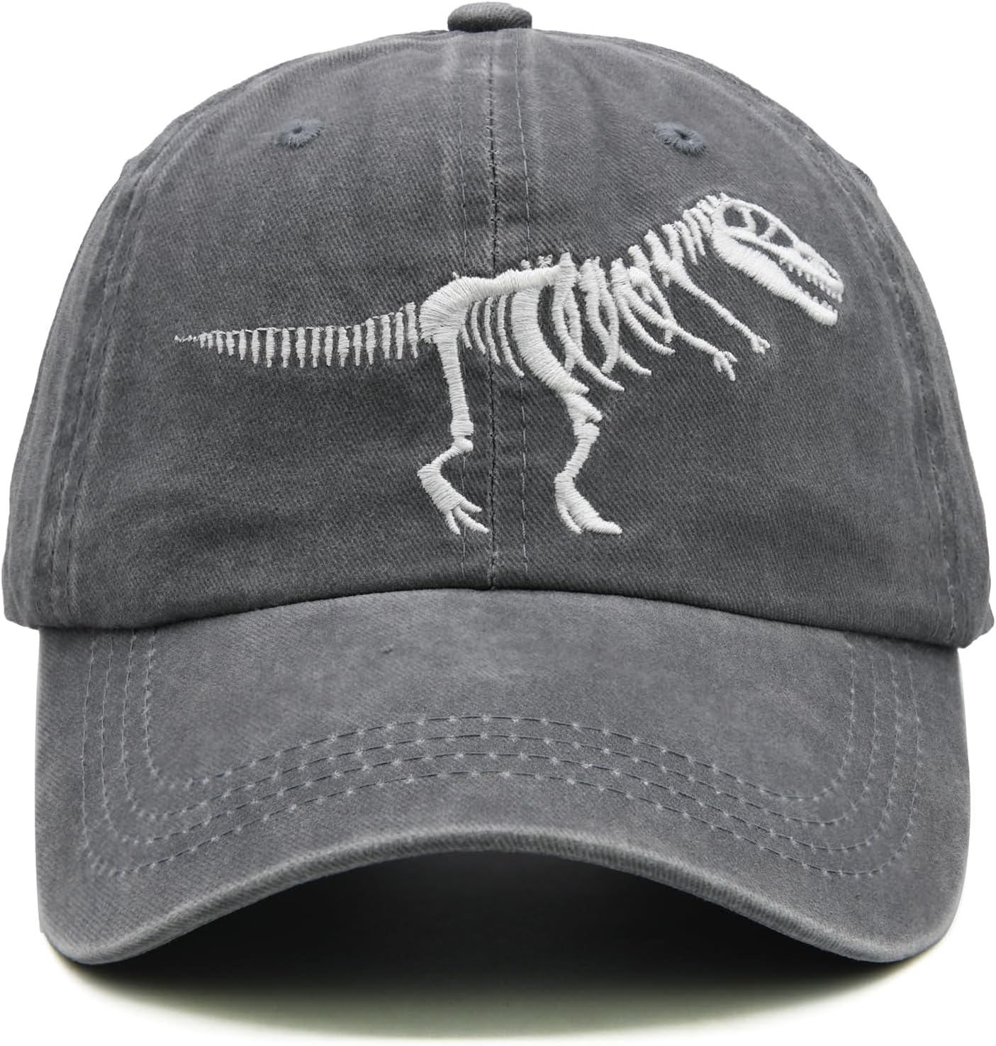 Men Women Dinosaur Hat Embroidered T Rex Skeleton Baseball Cap - Image 2