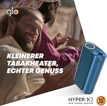 GLO Hyper X2 Tabakerhitzer, Elektrischer Tabak Heater Fr Klassischen  Zigaretten Geschmack, Alternative Zur E-Zigarette, Bis Zu 22 Sticks Pro  Akku-Ladung, Blue : Amazon.de: Garten