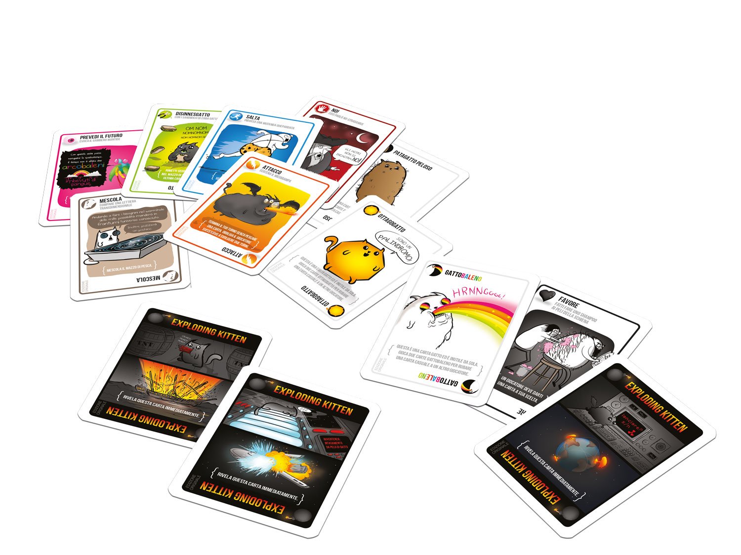 Asmodee Unstable Unicorns Gioco Da Tavolo Edizione In Italiano (8567 Italia) & Exploding Kittens, Gioco Di Carte, Edizione In Italiano, 8540