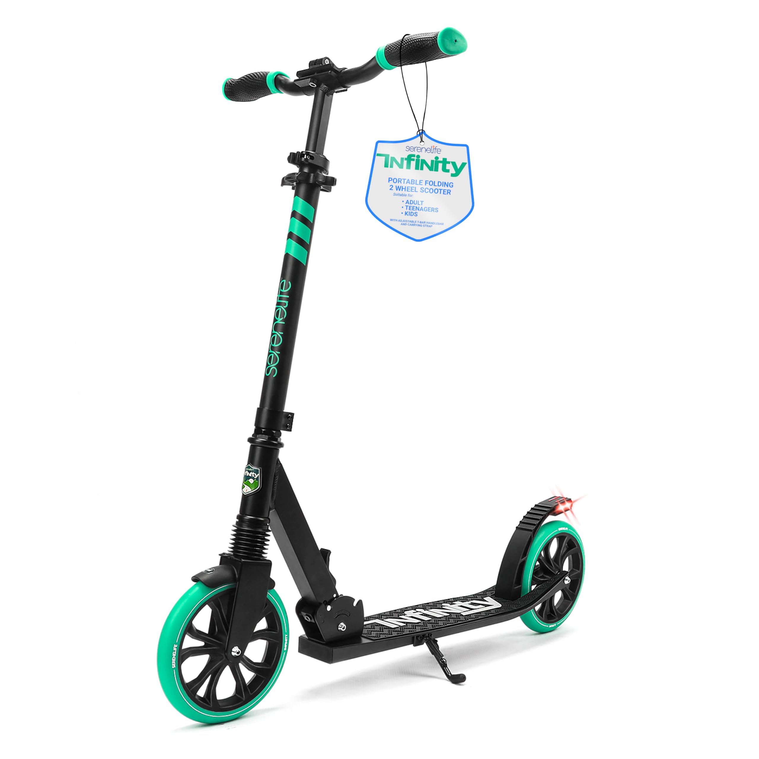 SereneLifeKick Scooters, Scooter, Kids Scooters, Scooter for Kids Ages 8-12, Girls Scooter, Boys Scooter, Stunt Scooters for Teenagers 11-15, Folding Kick Scooter, Adult Scooters with Big Wheels