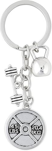 HAQUIL Sport Vintage Keychain Gym Fitness Sporty Lucky Keychain Accessories Spiritual Keychain