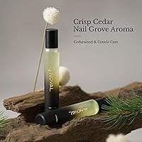 Vista 2 de NOVAL Aceites para cutículas enrollables para hombres y mujeres, botella de tamaño de viaje Rollerball, aroma de cedro de olor fresco, suero
