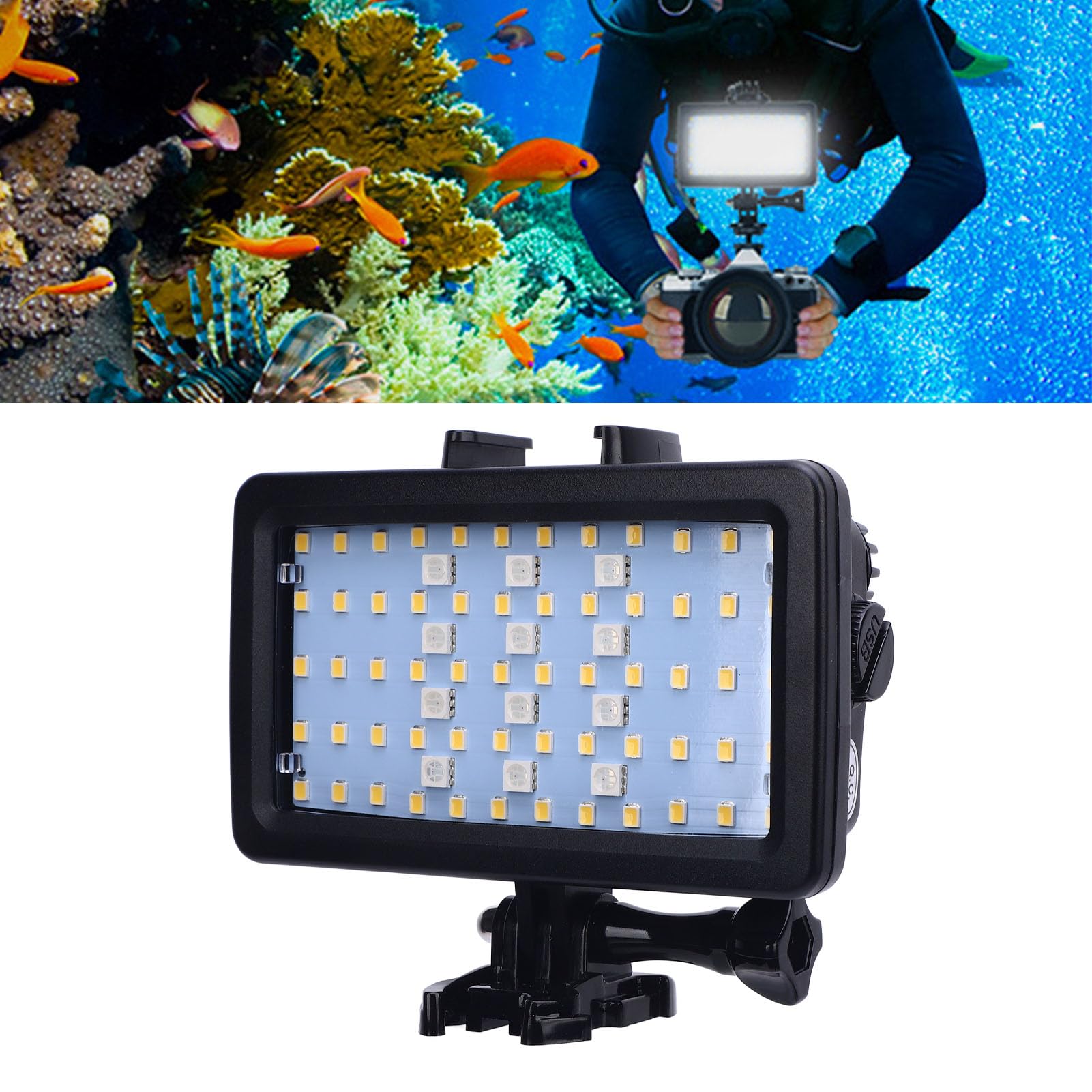 Immersione Subacquea Luce Video Luce Impermeabile da 130 Piedi RGB Filit Light per la Fotografia