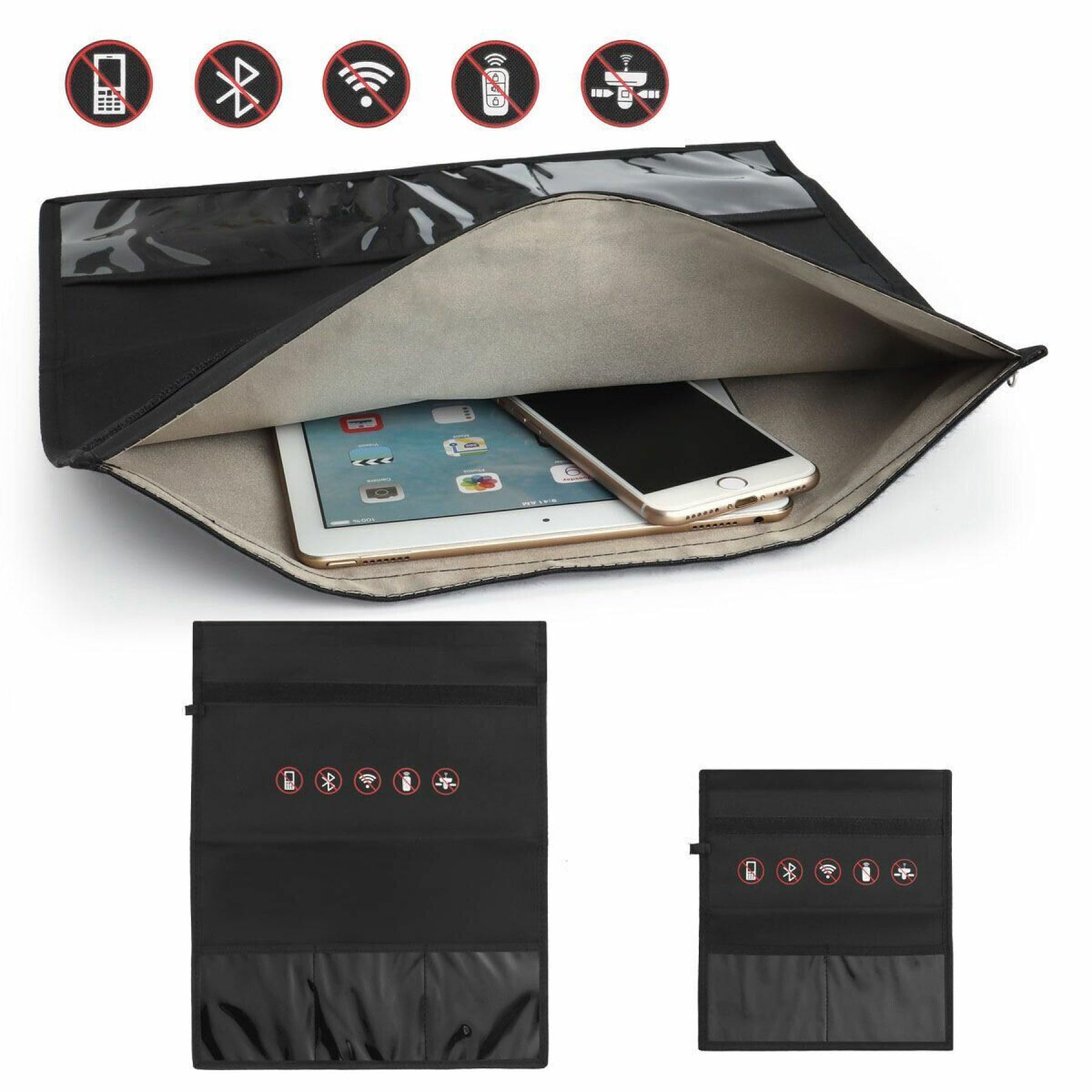 Torba Faraday z osłoną blokującą sygnał RFID, duża torba na laptopa, mała/duża (25 * 28 cm)