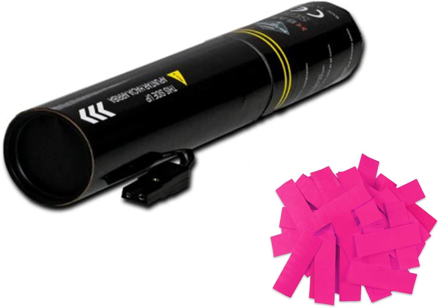 EUTOPICA Electric confetti cannon of 30 cm (Pink)