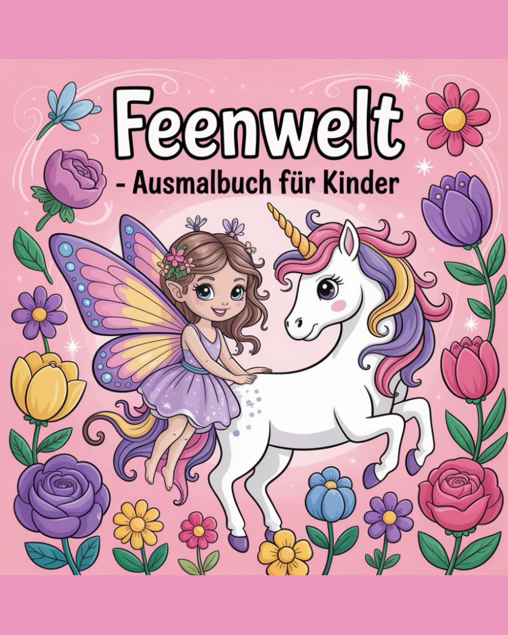 Feenwelt - Ausmalbuch für Kinder