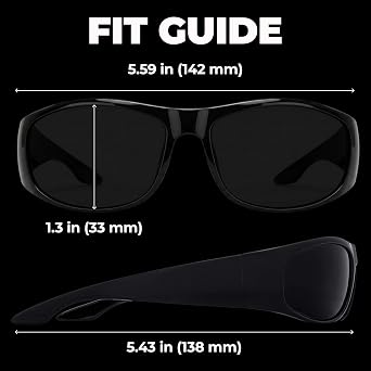 grinderPUNCH Super Dark CAT 4 Polarized Sunglasses Men Women Wrap Around