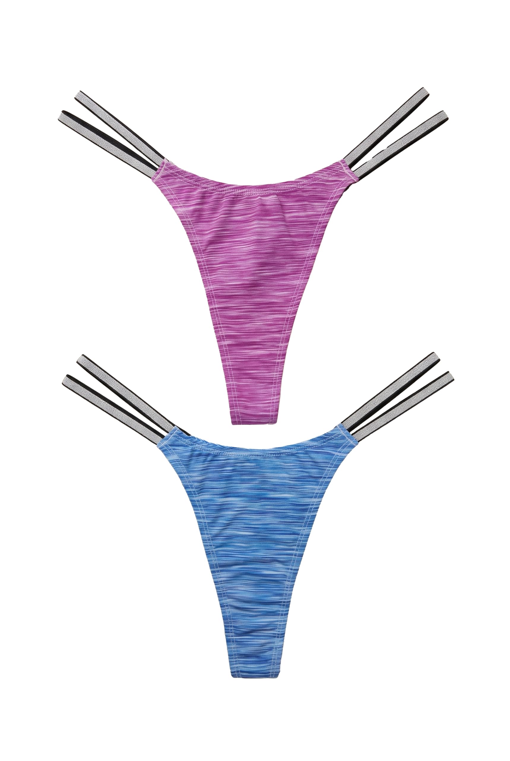 Women Printed Mid Rise Nylon Blend Thong Panty|SN5080-L-image-48
