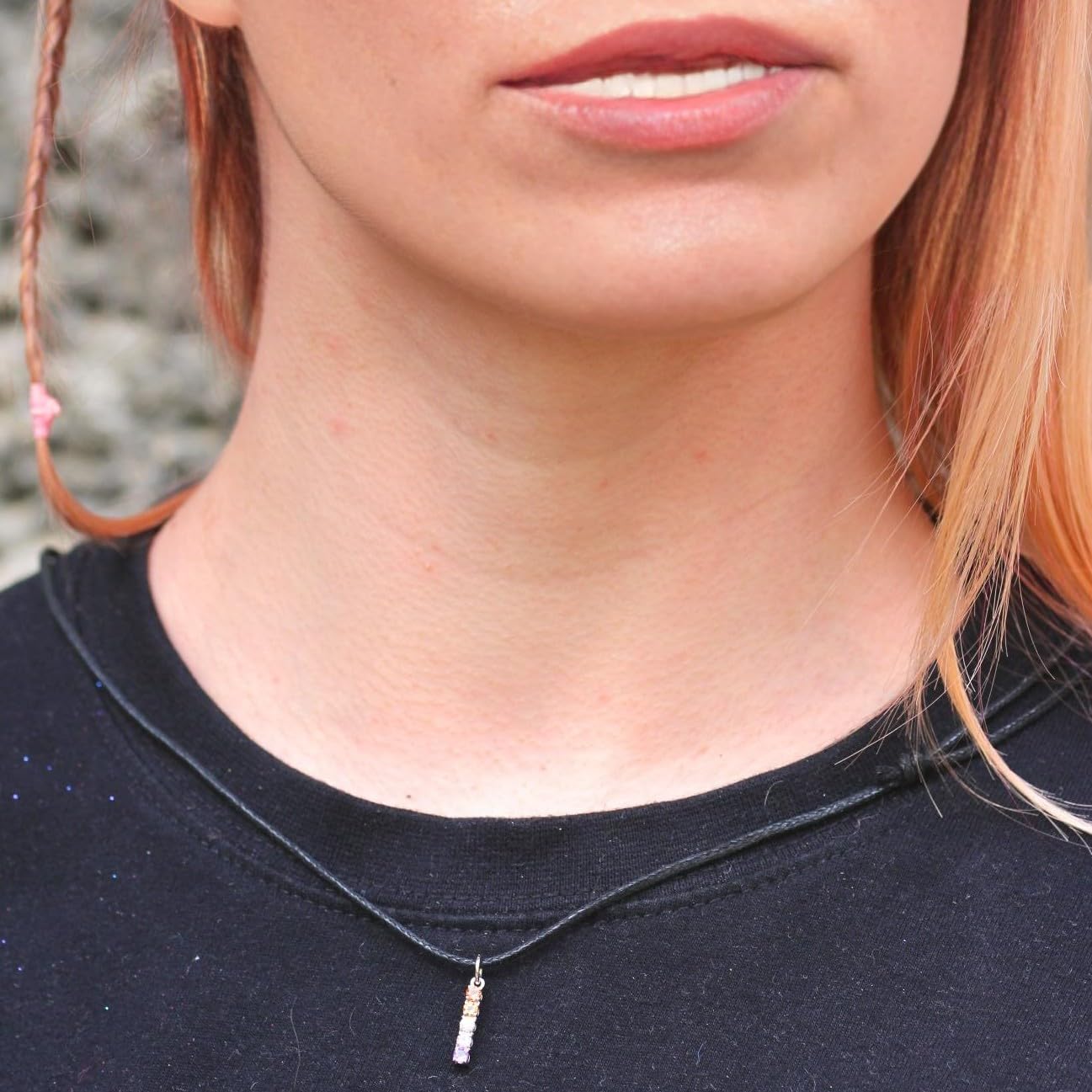 LGBTQ Pride bandiera ciondolo charm collana in argento sterling 925 con pietre, placcato platino o oro, arcobaleno Lesbian Trans Gay Bi Pan Non Binary gioiello regalo Queer LGBT