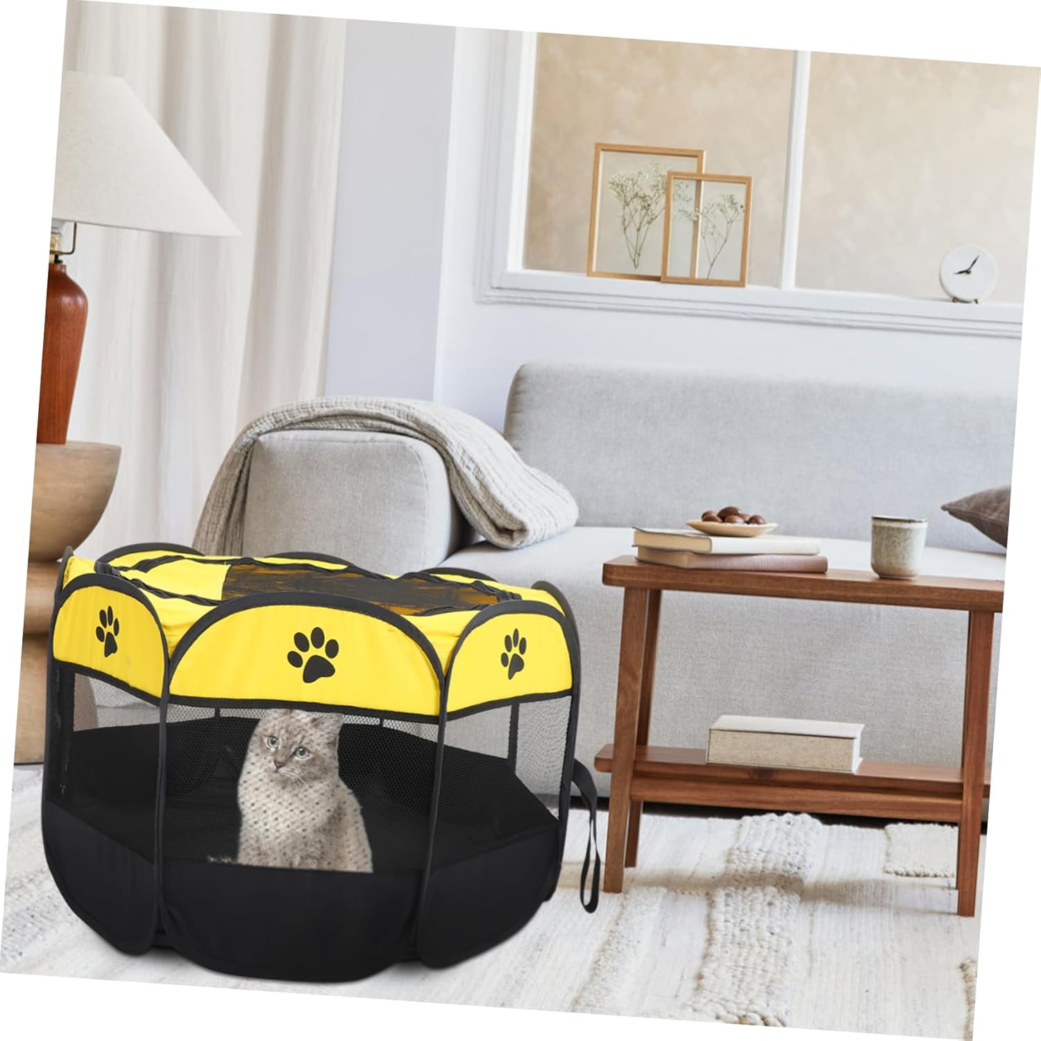 VANZACK Pet Playpen for Cats and Dogs Oxford Fabric Tent Spacious and Breathable Enclosure Pet Room Easy Maintenance for Play and Hiding