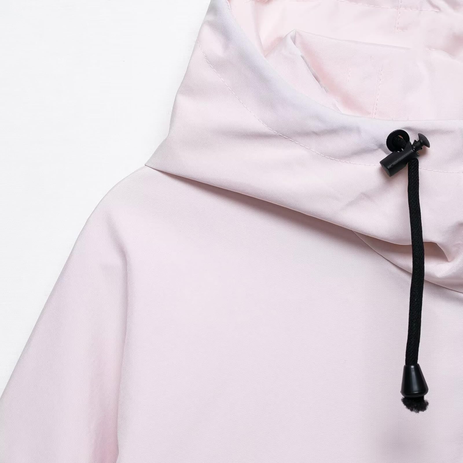Générique Veste Imperméable Femme À Capuche Veste Mi-Saison avec Fermeture À Glissière Manteaux et Blouson De Randonnée Coupe-Vent Anti-Pluie Léger Couleur Unie Manteau d'alpinisme en Plein