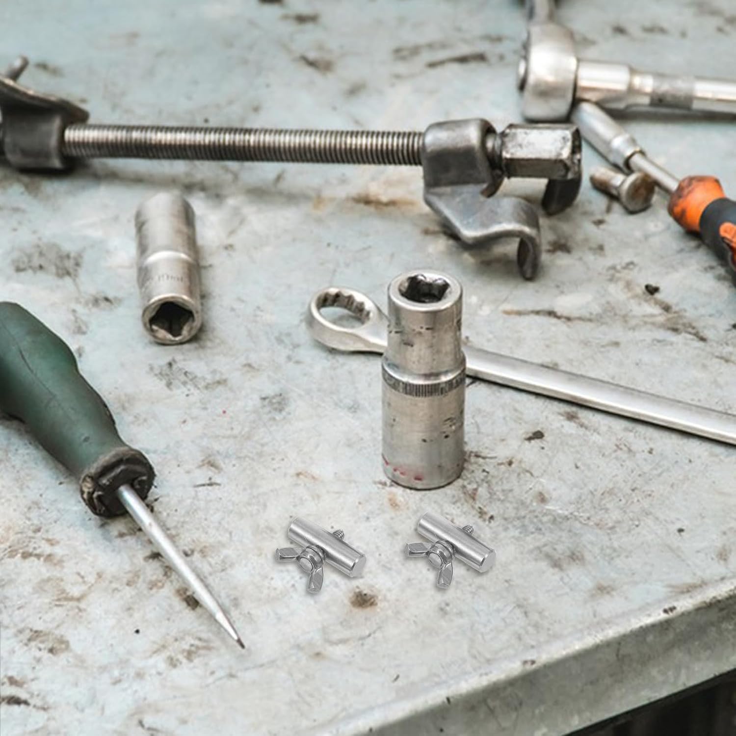 Stainless Steel Eyelet Rail Nuts, 2 Pcs Track Fasteners