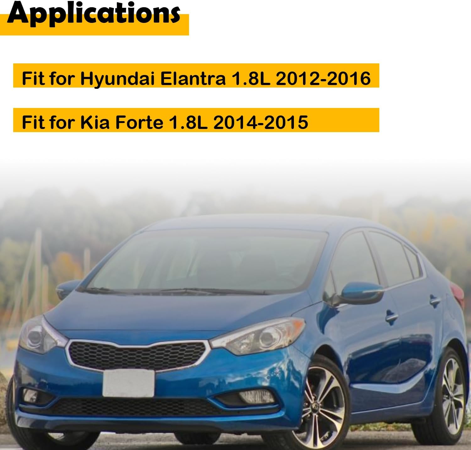 23510-2E101 4pcs Engine Connecting Rods Compatible with Hyundai Elantra 1.8L 2012-2016 Kia Forte 1.8L 2014-2015