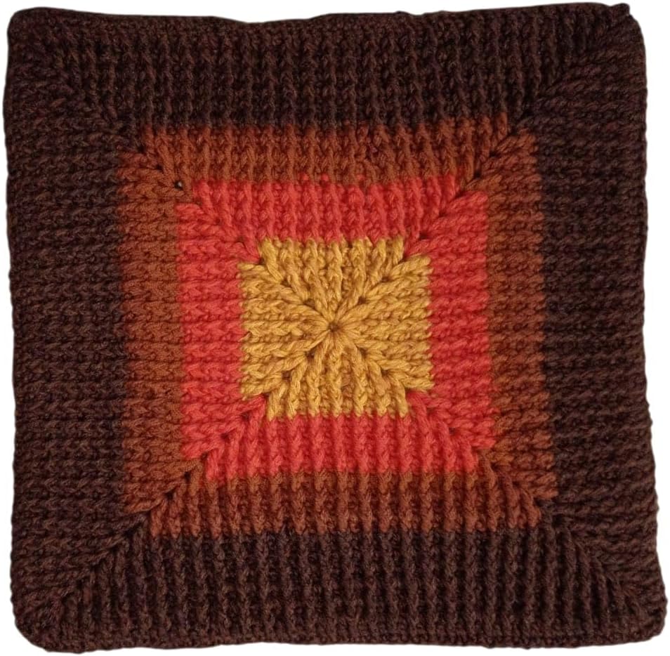 Set of 2 Handmade Alpaca Blend Decorative Throw Pillow Covers - 18x18-3D Textured Boho Cushion Cases - Luxury Andean Weave (Earth Tones)