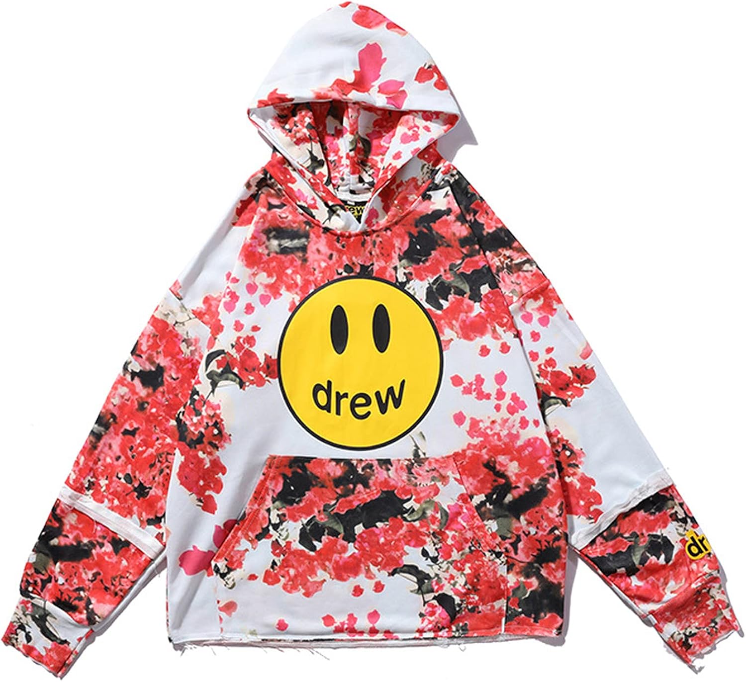 Deconstructed Hoodie Drew House Floral Hoodie Drew House X Justin