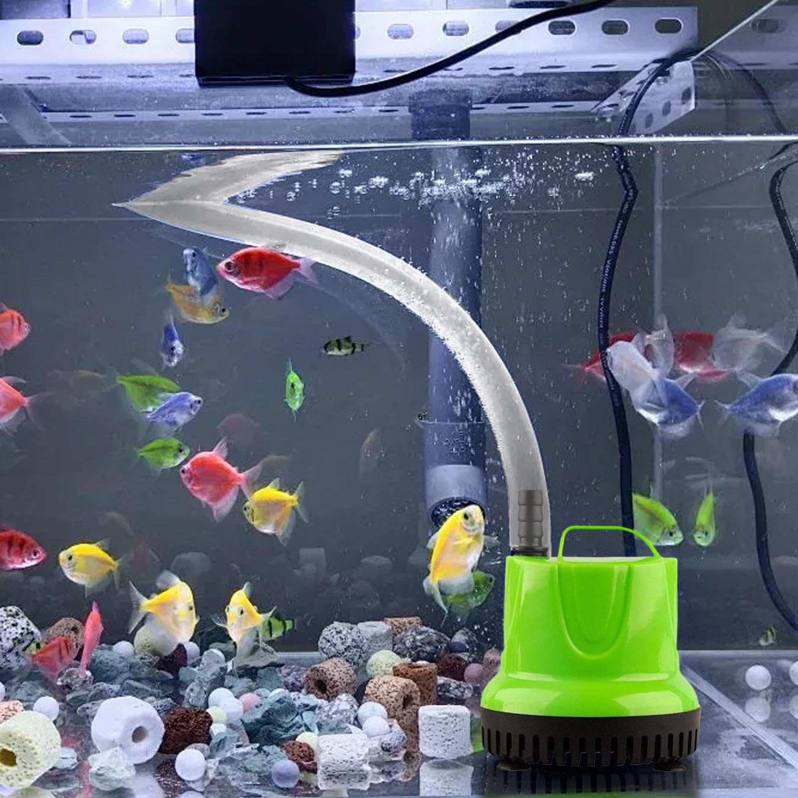 Pompe à eau submersible pour aquarium Dispositif De Circulation Avec Filtre | Pompe De Circulation Pour Aquarium Fontaine À Eau Pour Extérieur, Jardin, Bassin, Piscine, Puisard, Hydroponie