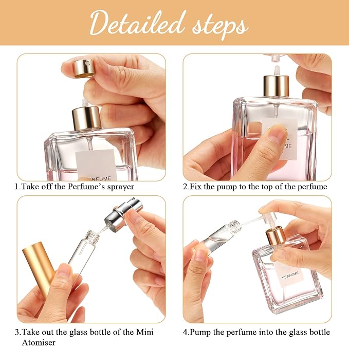 Atomizadores rellenable perfume 21 pack 5 ml multicolor miniatura 6