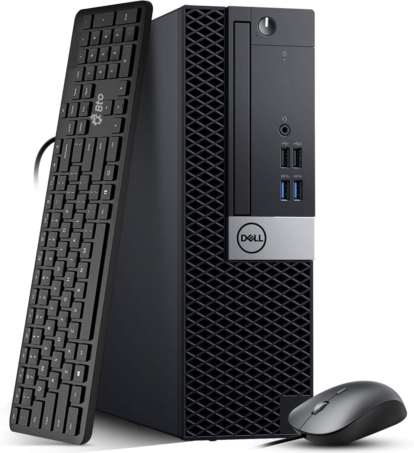 Dell OptiPlex Small Form Desktop Computer PC, Intel Core i7-6700 Processor, 16GB DDR4 Ram, 512GB PCIe NVMe SSD, HDMI & DisplayPort, Built-in WiFi, Wireless Keyboard & Mouse, Windows 11 Pro (Renewed)