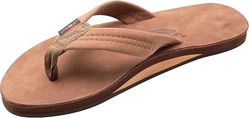 Rainbow Sandals Cuero de lujo para hombre - Soporte de arco de una sola capa