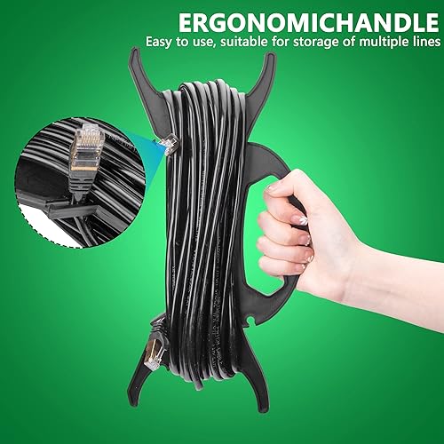 Miniatura 4 de codree 12 soportes de almacenamiento de luz multiusos, organizador de almacenamiento de cuerda de luz de Navidad de 11.8 pulgadas, almacenamiento de