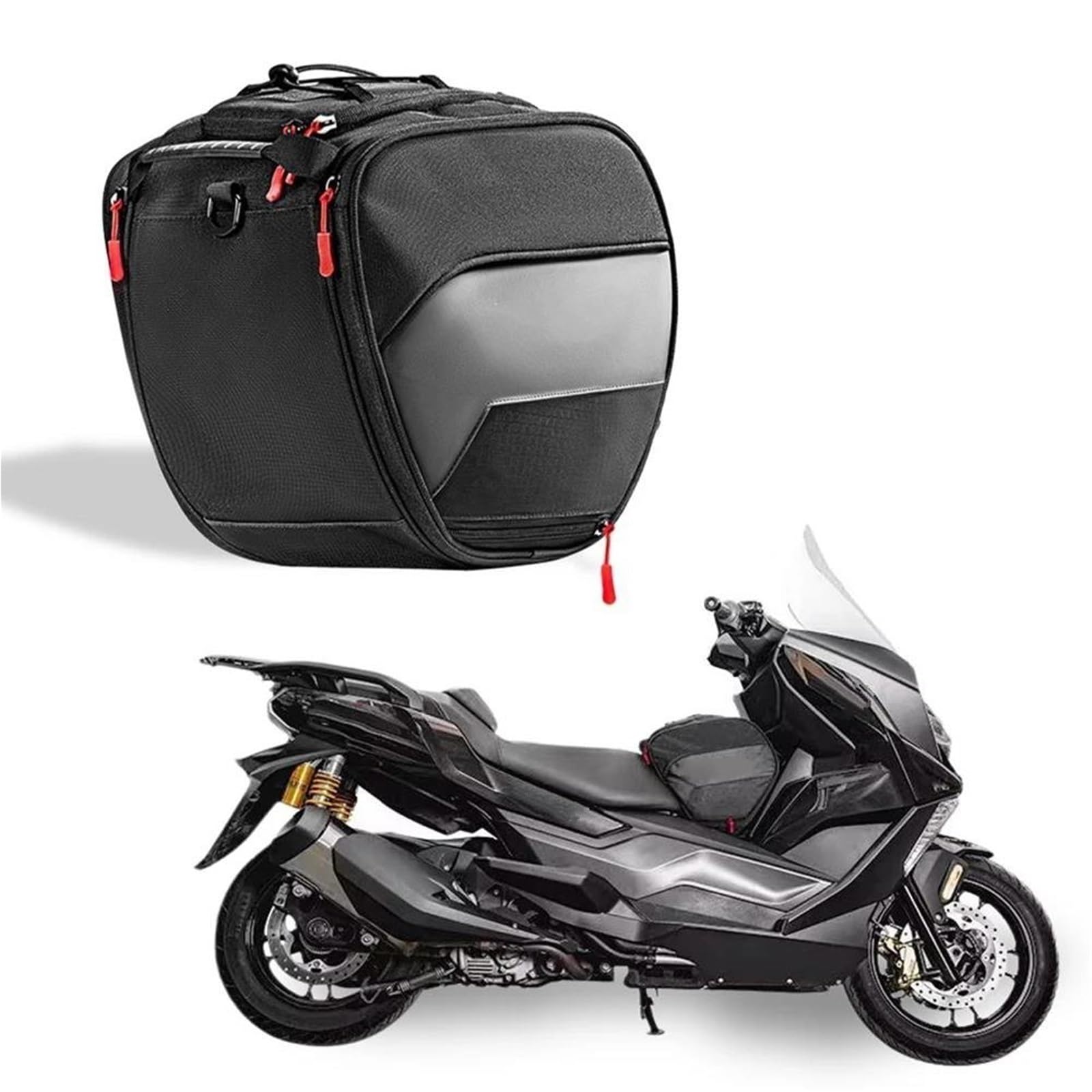 Bolsa Túnel para Motocicleta Tanque Combustible Carcasa Dura Reposapiés Alforja para Yamaha Xmax 125 250 300 400 NMAX 155 160