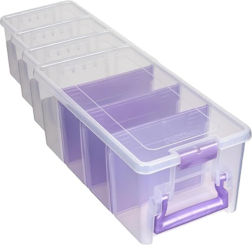 Miniatura 14 de ArtBin 6925AA Semi Satchel con divisores extraíbles, organizador portátil de arte y manualidades con asa, [1] estuche de almacenamiento de plástico