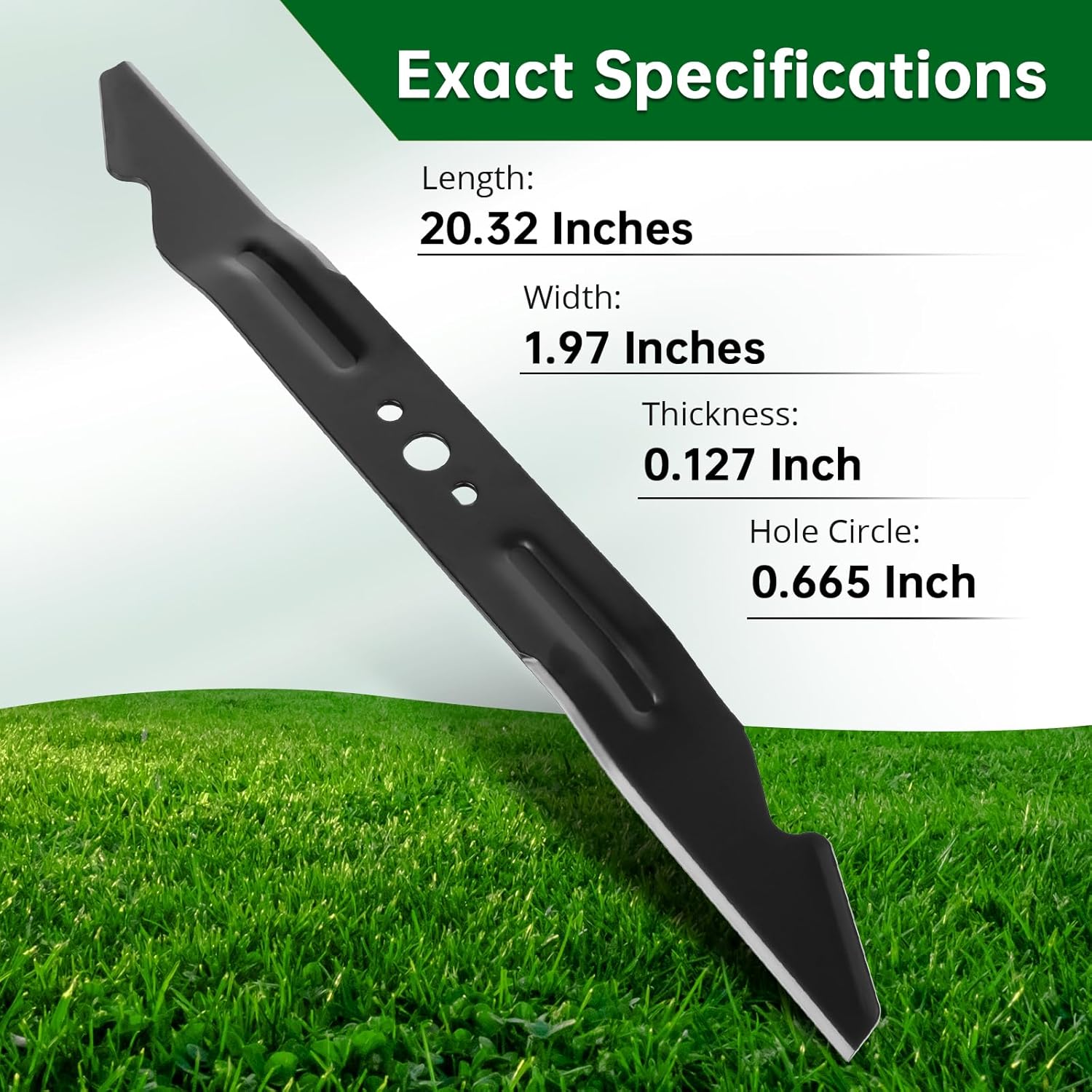 AB2100 Lawn Mower Blade Replacement for 21'' Deck Compatible with E GO Power+ 56V Models LM2100 LM2101 LM2100SP LM2102SP LM2142SP, 3-in-1 Mulching Bagging Side Discharge Steel Blade, 2 Pack