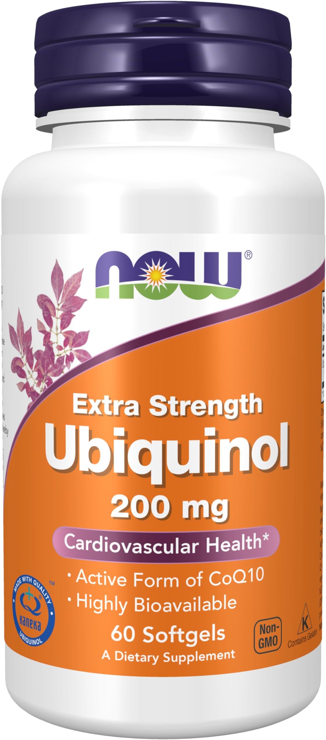 Now Foods Ubiquinol Extra Strength 200 Mg. 60 Softgels