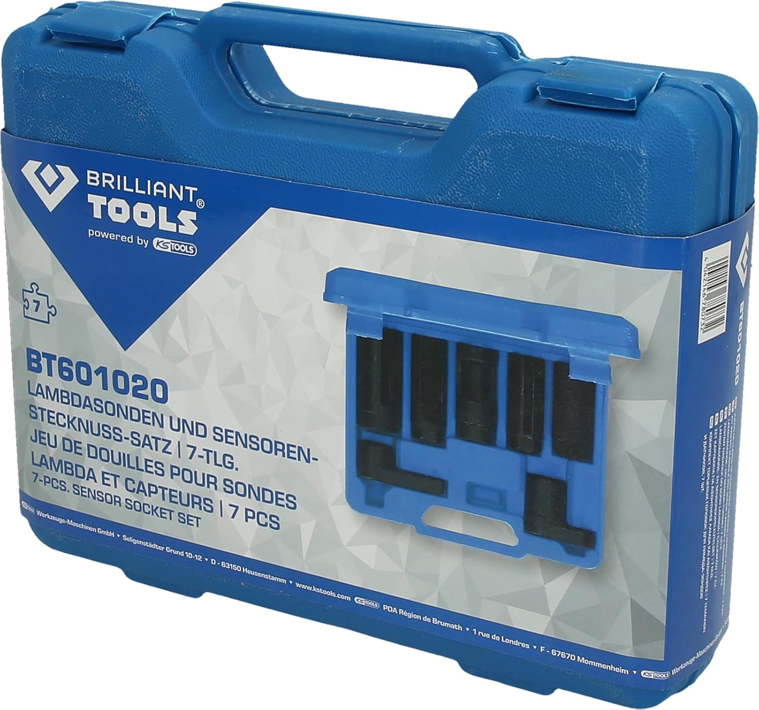 Brilliant Tools BT601020 7-Piece Set Lambda Probes and Sensor Socket Set