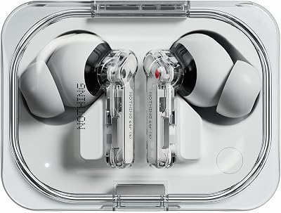 Nothing Ear (a) Auriculares inalambricos Bluetooth con Integración de ChatGPT, Cancelación de Ruido Activa, Algoritmo de Mejora de Graves y hasta 42,5 Horas de reproducción – Blanco