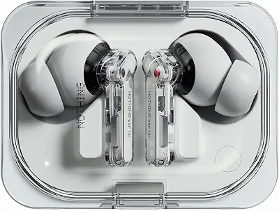 Nothing Ear (a) Wireless Earbuds, 45dB Hybrid Noise Cancelling Earbuds, Hi-Res Audio, Advanced