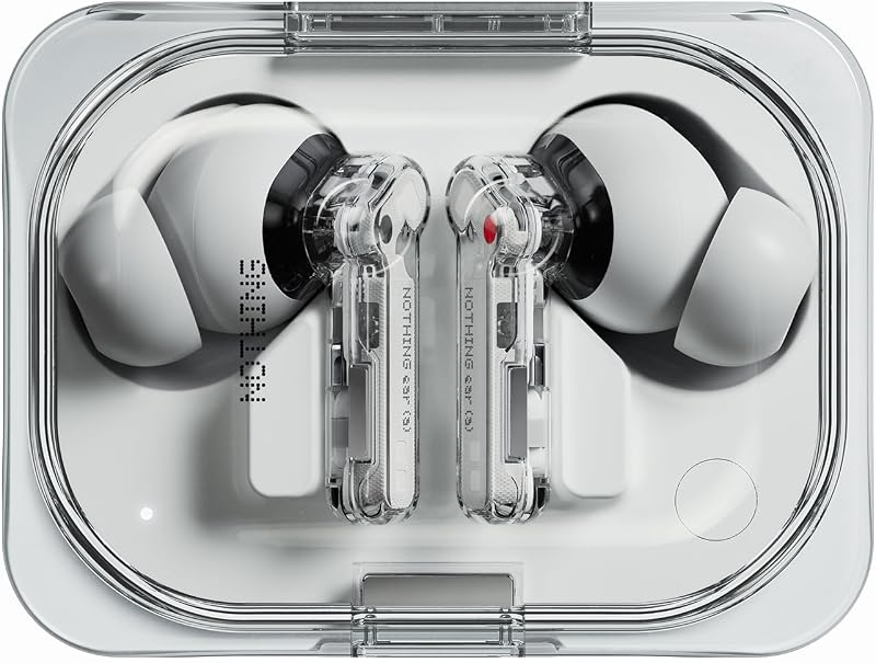 Ear (a) Wireless Earbuds, 45dB Hybrid Noise Cancelling Earbuds, Hi-Res Audio, Advanced Equaliser, Dual Connect, 6 Mics, 42.5H Playtime Ear Buds Wireless Bluetooth, White