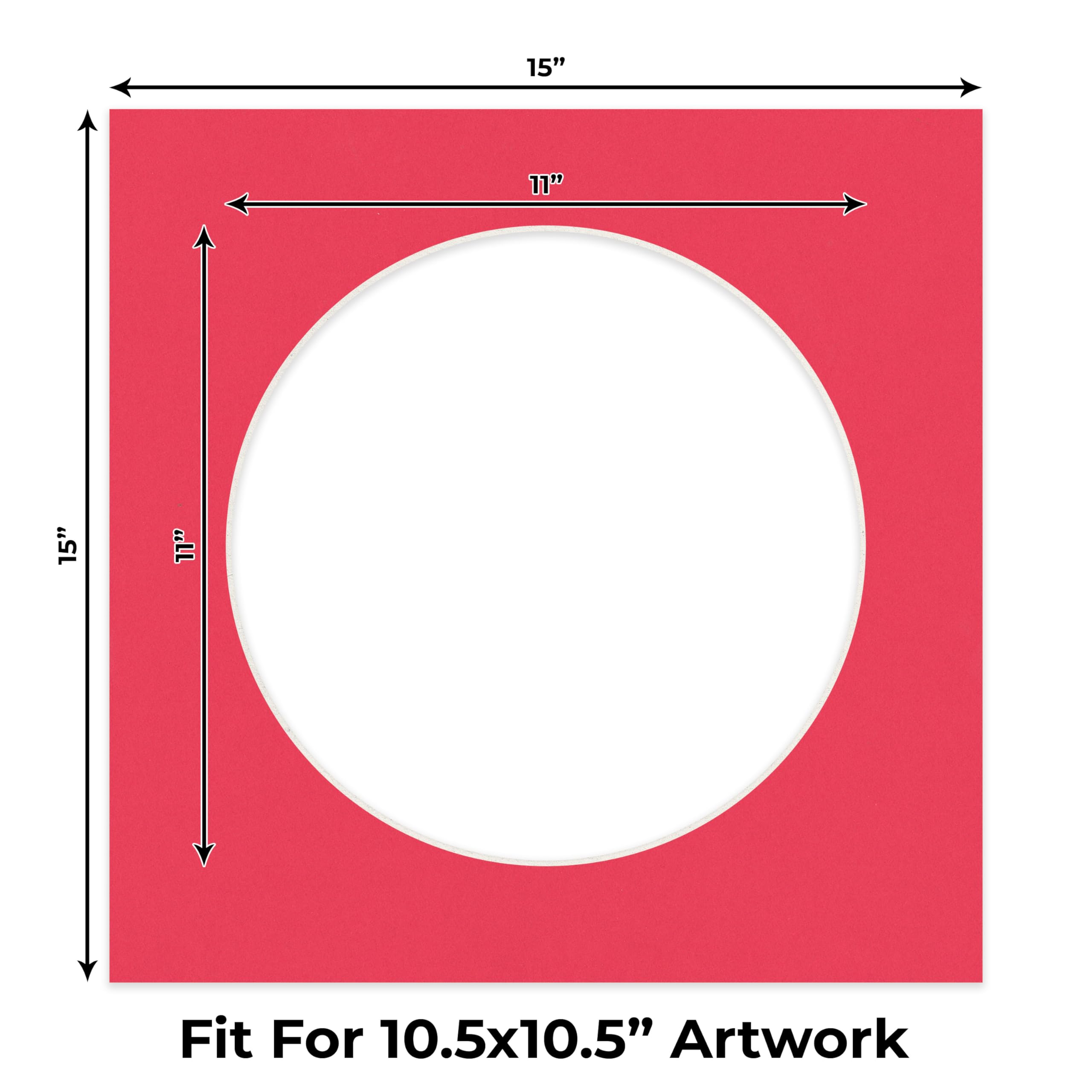 Amazon.com : 15x15 Mat Bevel Cut for 11x11 Photos - Precut
