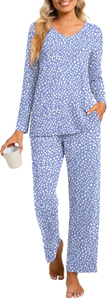 syoss Pajamas for Women Set 2 Piece Lounge Sets with Pockets