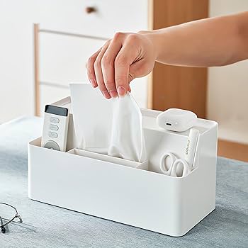 リモコン、ティシュ、ダストボックス、カルトナージュ Amazon｜Sumnacon 多機能 卓上収納ケース ティッシュケース