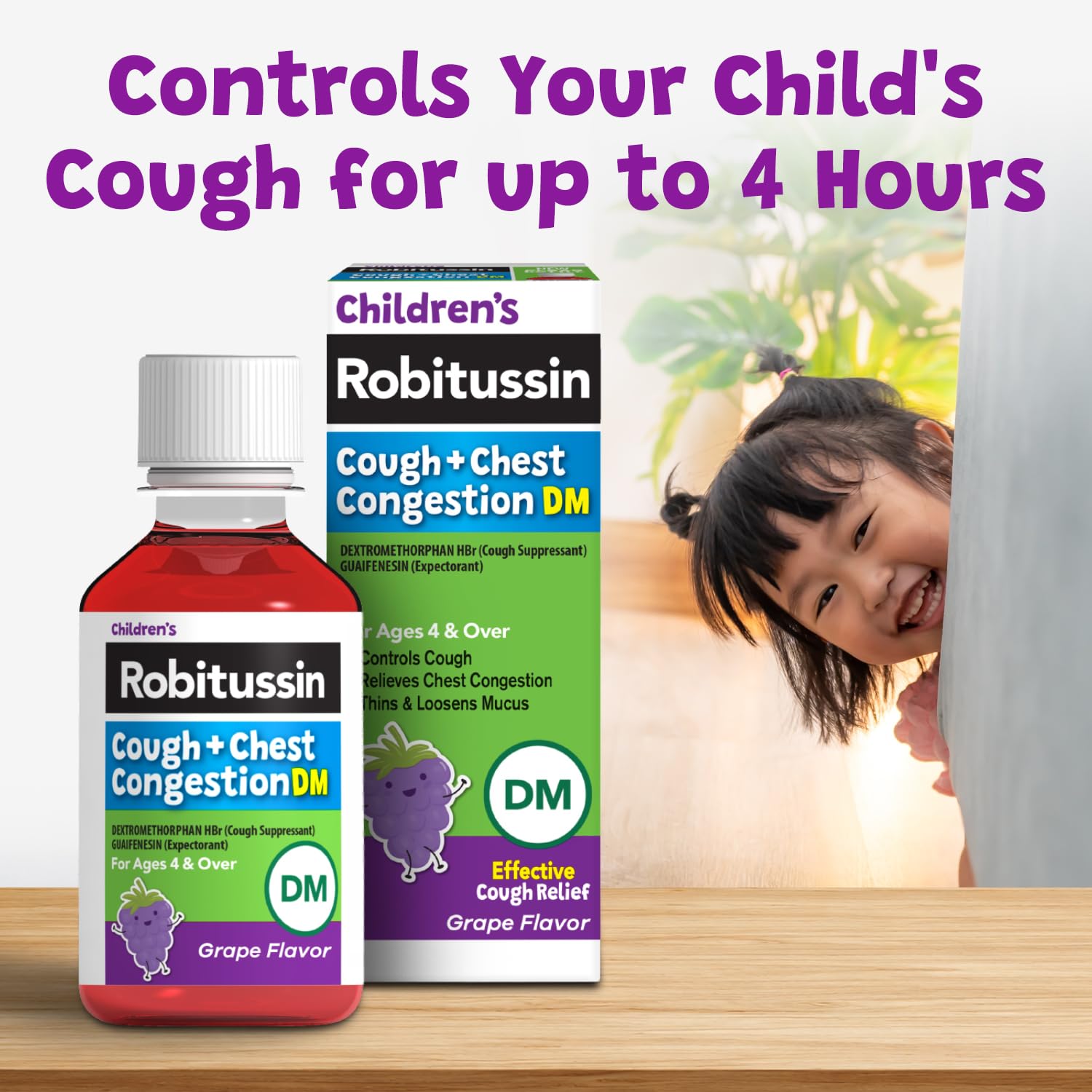 Children's Robitussin Grape Cough and Chest Congestion DM, 4 fl oz — Amazon image 7