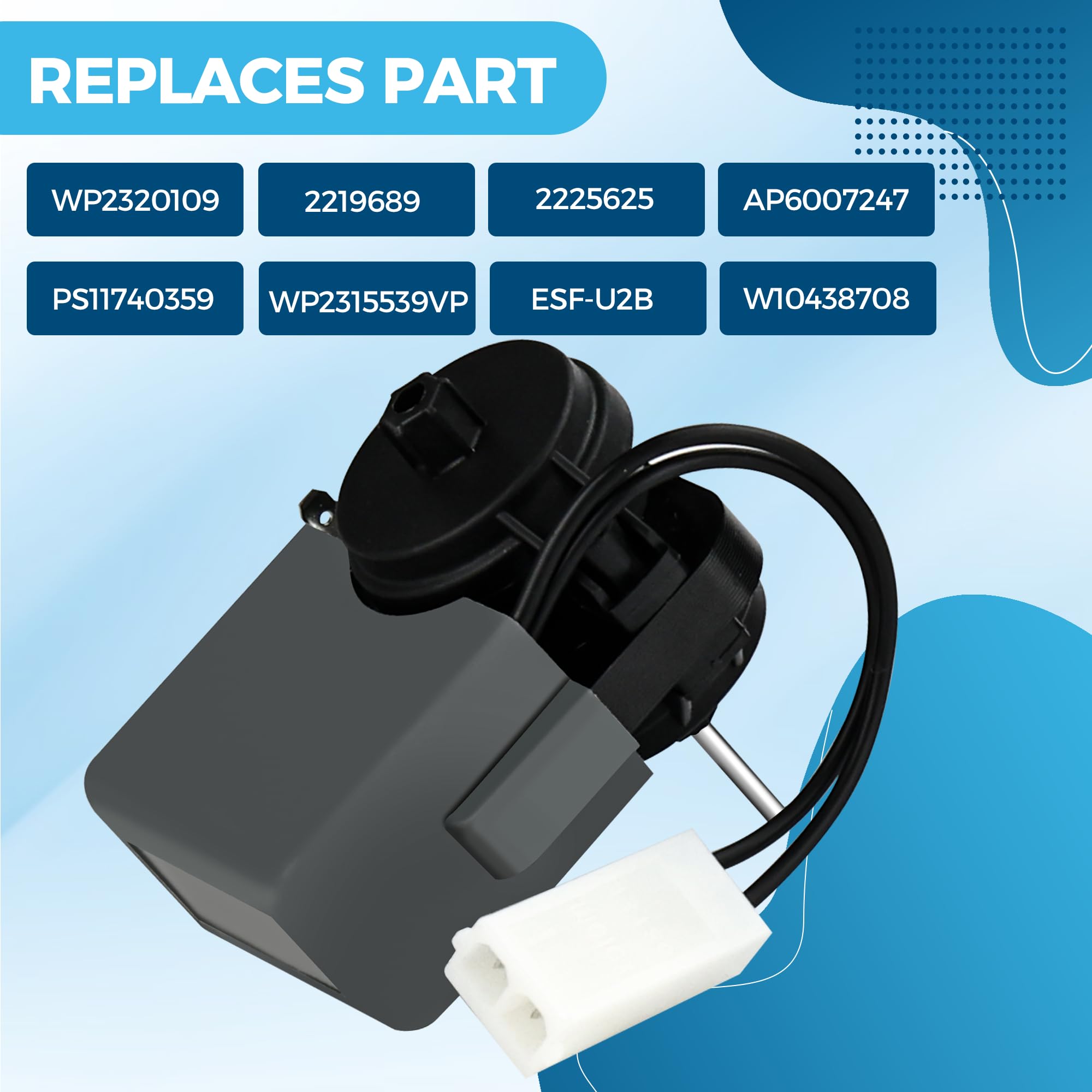 Snapklik.com : 2315539 Refrigerator Evaporator Fan Motor WP2315539 Fit ...