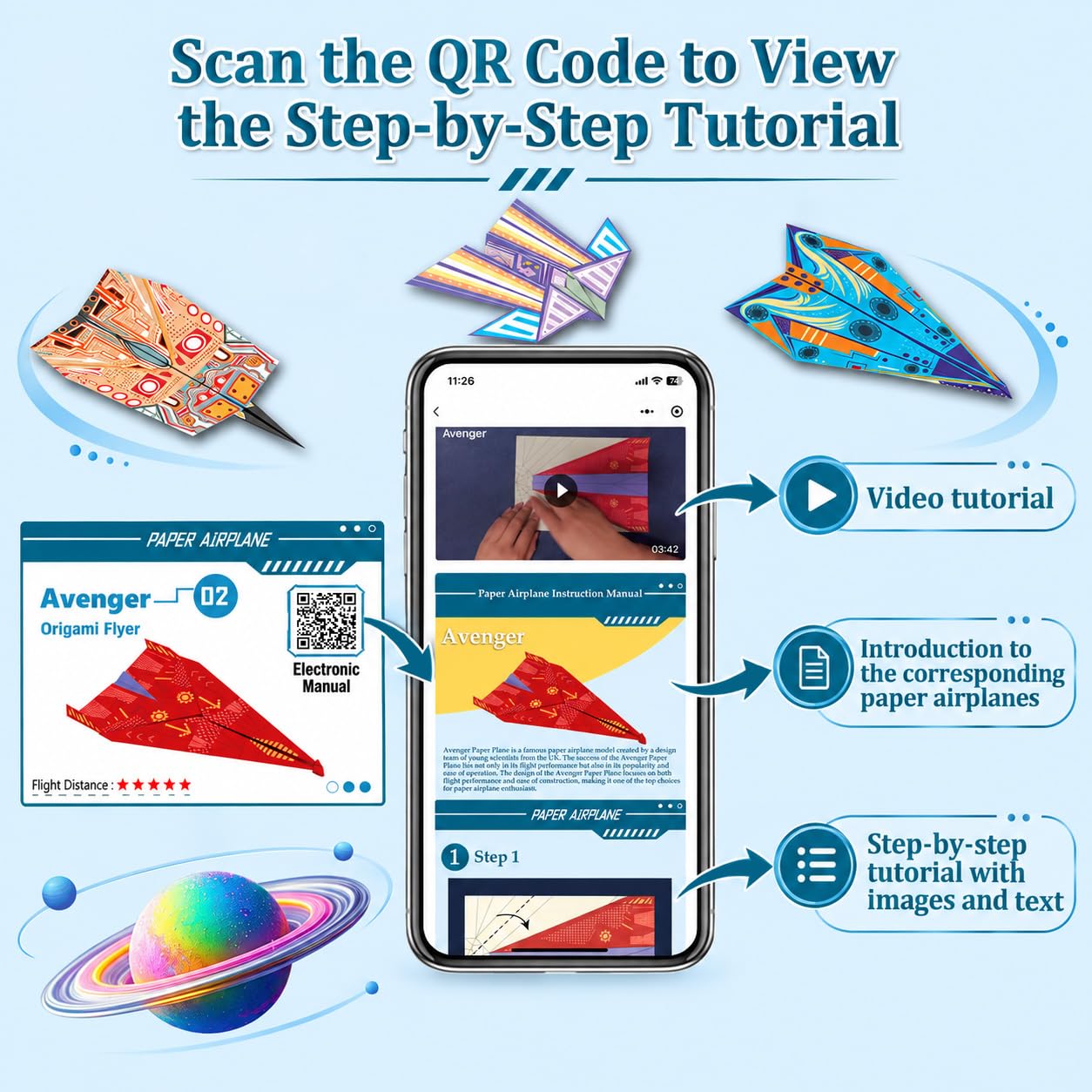 Paper Airplane Kits - 16 Designs & Digital Guide -4