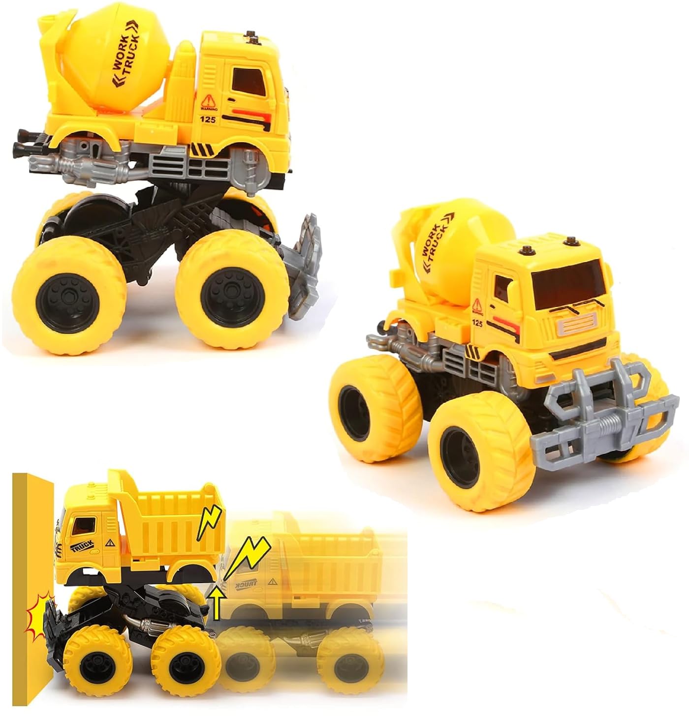SUPER TOY Cement Mixer Construction Toys for Kids Big Size Automobile Friction Powered Truck Toy with Movable Parts for Boys (B0CYGTLS3N) Amazon Price History, Amazon Price Tracker
