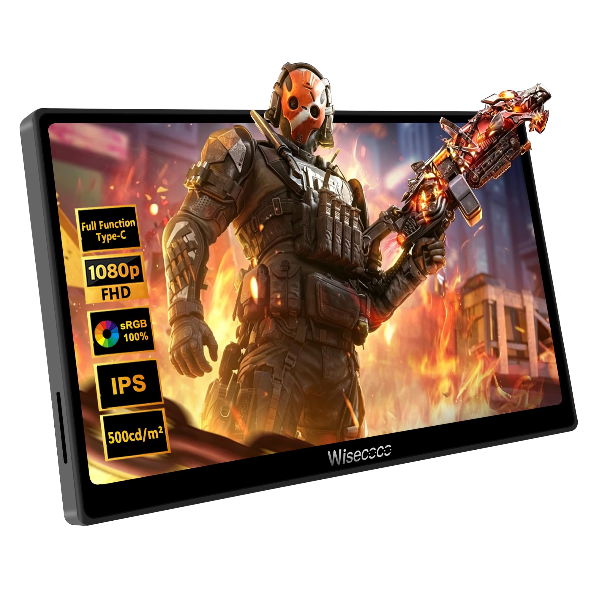 Amazon.co.jp: wisecoco 7インチ ポータブルモニター タッチスクリーン