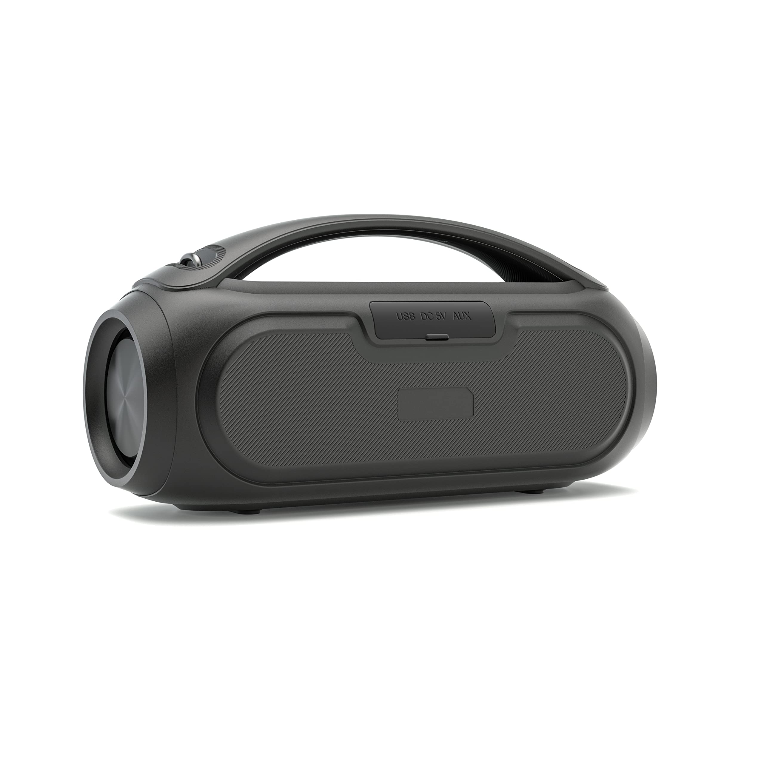 Ledwood Xtreme 250 - Enceinte Bluetooth TWS Portable avec Sangle - Haut-Parleur sans Fil Puissant avec LED Lumières Pulsées- Super Bass - IPX5 - AUX - Port USB - Radio FM - Noir