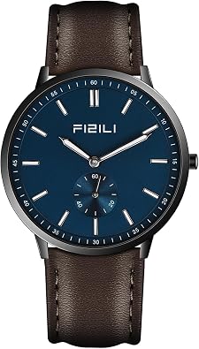Watch Mens Watches Fashion Minimalist Ultra-Thin Watches for Men Waterproof Luminescent Hands Leather Strap