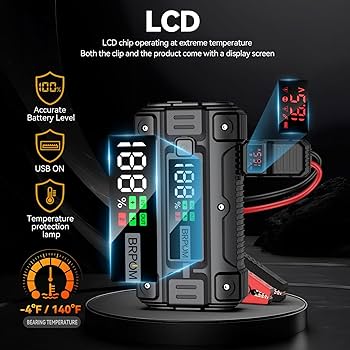 新品　BRPOM ジャンプスターター　6000A 26800mAh BRPOM ジャンプスターター 26800mAh大容量 EDライト搭載 PSE認証