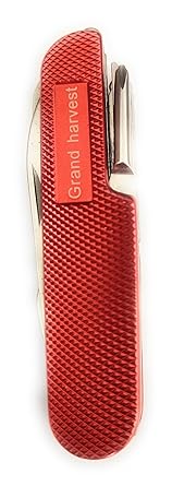 Iqra Sports Grand Harvest Multifunctional Swiss Knife Multi Utility 10 Function Knife Mix Colour, Stainless Steel