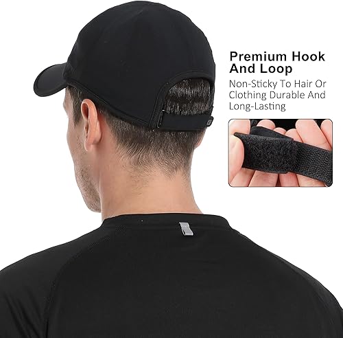 Miniatura 5 de GADIEMKENSD Sombrero de correr de rendimiento, tela elástica con malla ventilada para entrenamientos al aire libre