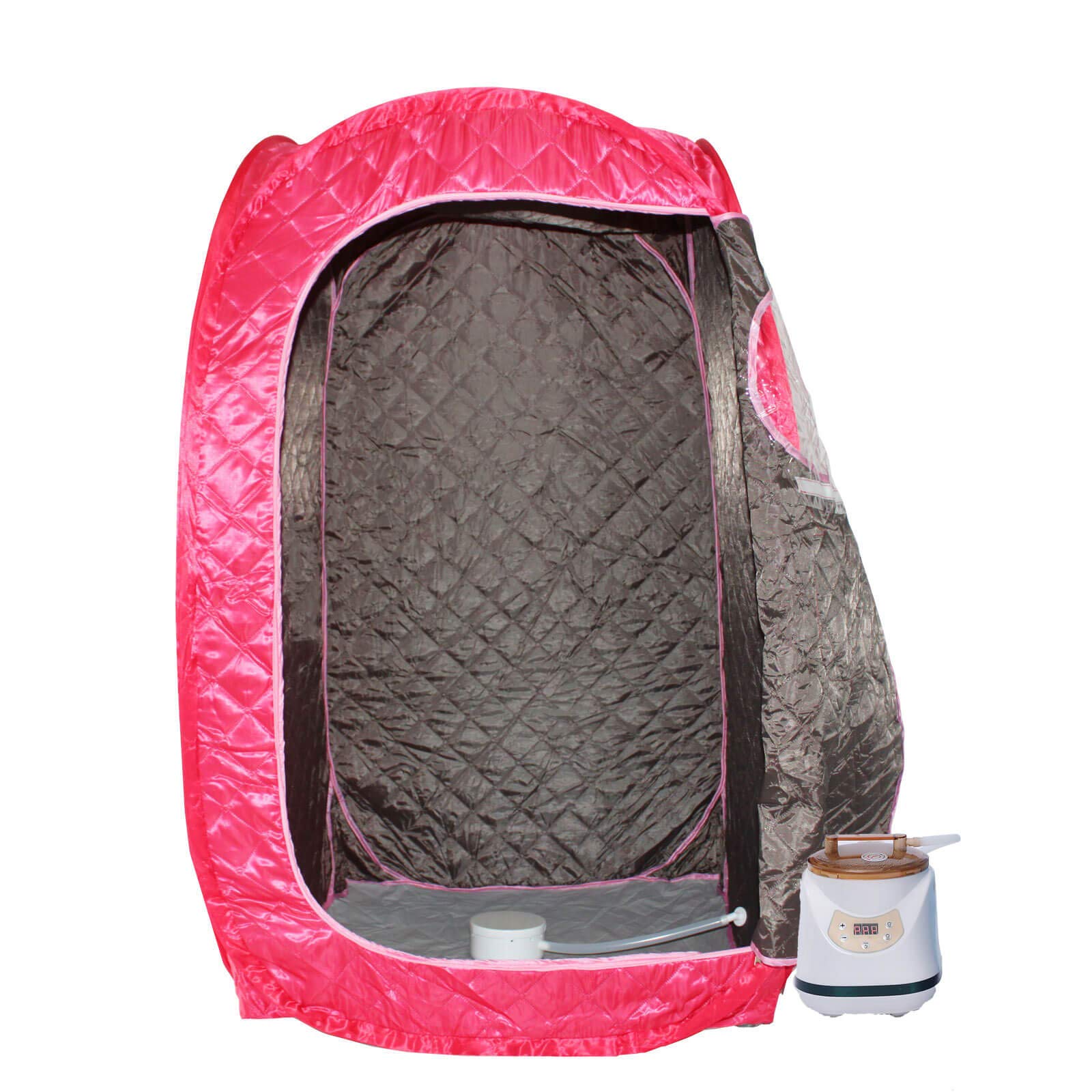 Tenda sauna,sauna a vapore portatile,sauna residenziale personale 220 V 2.8 L 1500 W Spina UE (1,5 anni di garanzia) Rossa