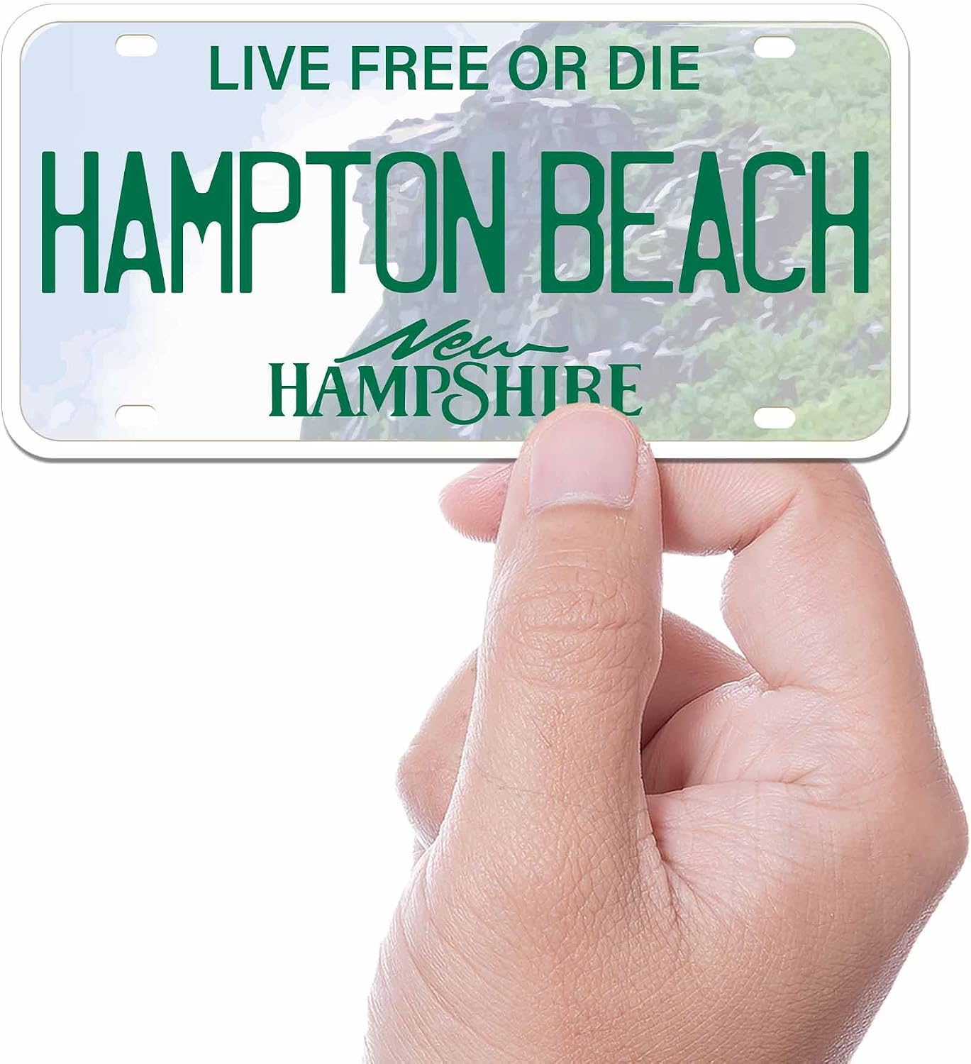 New Hampshire License Plate Stickers, Choose Your NH City Bumper Sticker - New England Decal for Hydroflask (Live Free) image 5