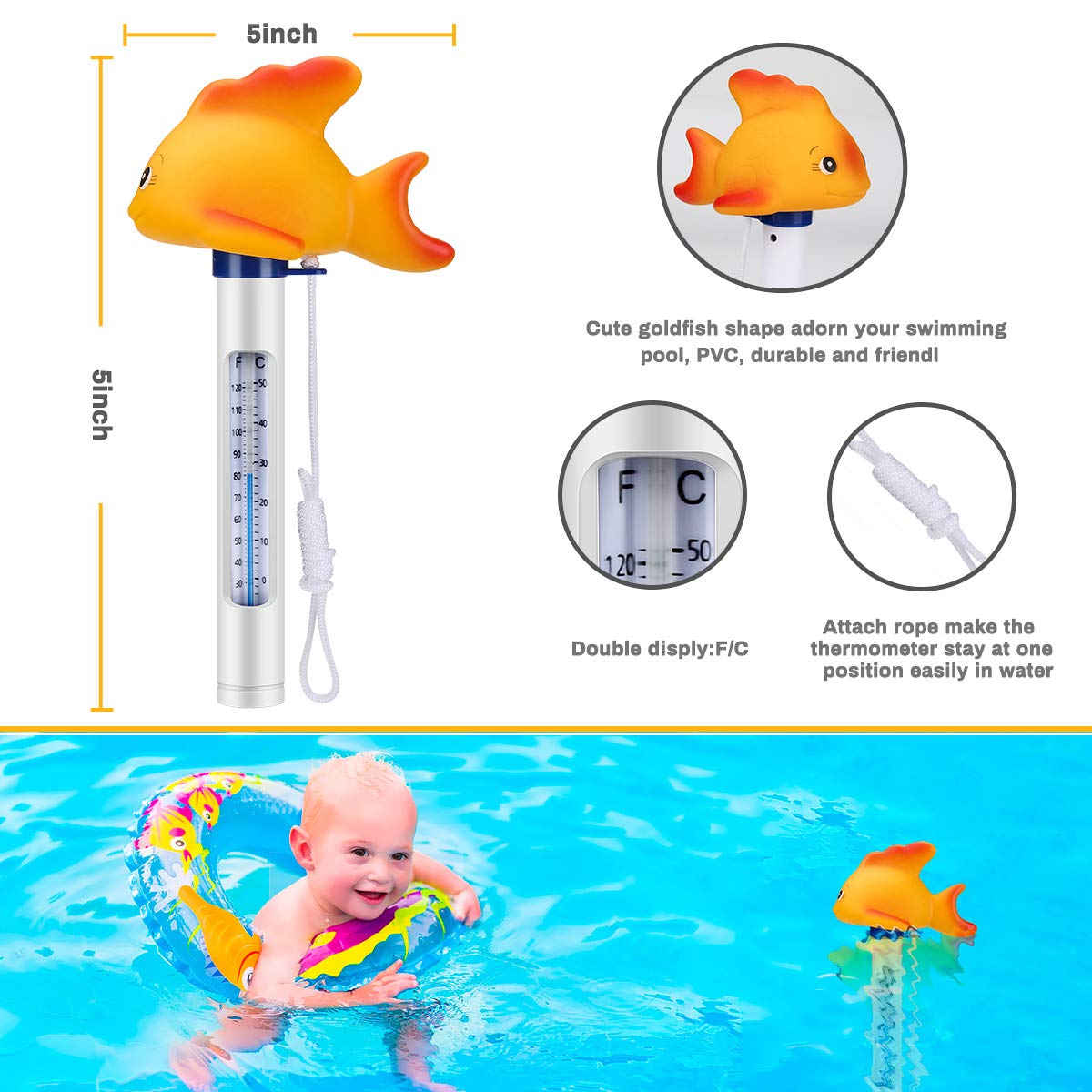 Buy CestMall Pool Cleaning Kit 4PCS Pool Brush Set with 18inch Pool