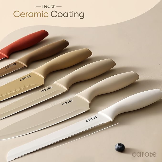 Set Cuchillos Cocina 24 Piezas Acero Inoxidable Base miniatura 9